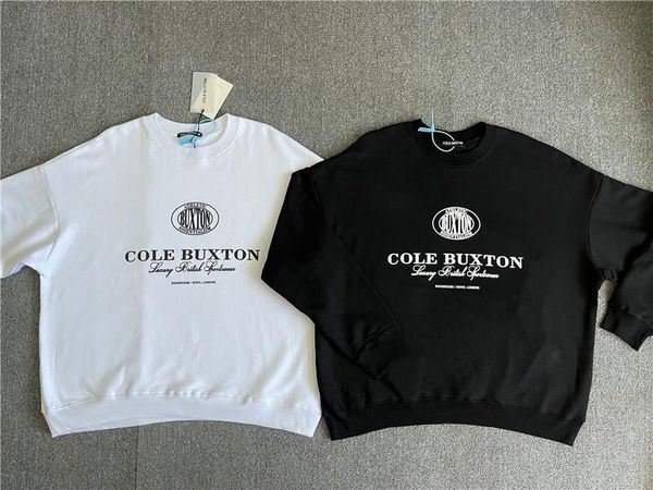 Moletom com capuz masculino 2023fw cole buxton masculino e feminino 1 peça de alta qualidade carta slogan cb em torno do pescoço hoodie