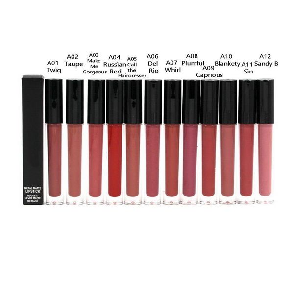 Lipgloss Großhandel Metall Matte Lippenstift Flüssige Lippenstifte Feuchtigkeitscreme Natürliches Make-up Lipper Drop Lieferung Gesundheit Schönheit Lippen DHA78