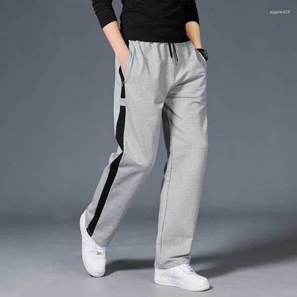 Pantaloni da donna da uomo larghi sportivi da corsa pantaloni sportivi a righe allenamento fitness pantaloni dritti da uomo tuta da jogging abbigliamento sportivo