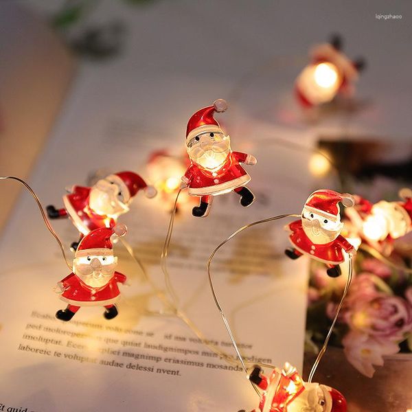 Cordas Festoon LED Light String Fada Árvore de Natal Feriado Lâmpada Bateria Energia Festa de Casamento Interior Decoração de Casa Navidad