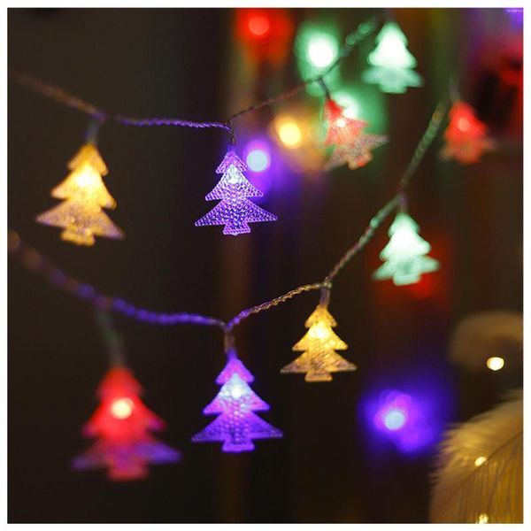 Corde Luci per albero di Natale Decorazione Impermeabile Illuminante Forma di Natale Ornamento Bomboniere per feste