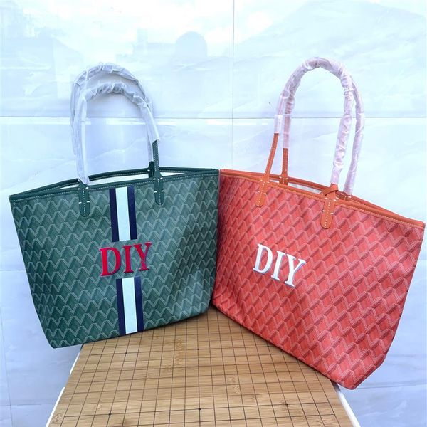 Shopping da donna Totes borse borsa a tracolla composita tote borsa vera su un solo lato fai da te fai da te fatto a mano personalizzato pers245D