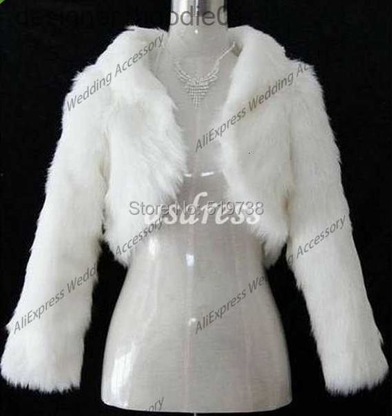 Pelliccia da donna Pelliccia sintetica Pelliccia da donna Pelliccia sintetica Moda Cappotto di pelliccia sintetica nera Avvolgente da sposa Giacca a maniche lunghe Scialle Mantella Stola Bolero Pelliccia finta avorio Mantello da damigella d'onore 230728 L23091