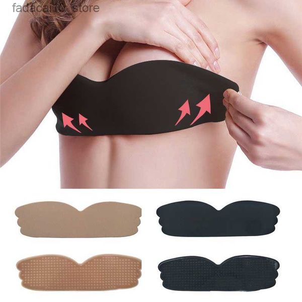 Brustpolster Frauen Silikon Push Up Unsichtbarer BH Klebende Nippelabdeckung Pasties Boob Bruststraffung Tape Cache Teton Für BH Instant Bust Lifter Q230914