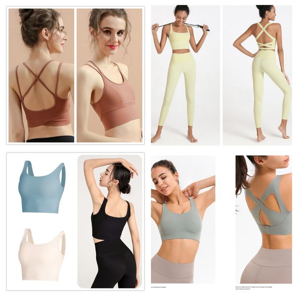 Roupas femininas yoga sutiã roupas de ginástica roupa interior à prova de choque reunir correndo colete de fitness tanque superior jogo para leggings calças