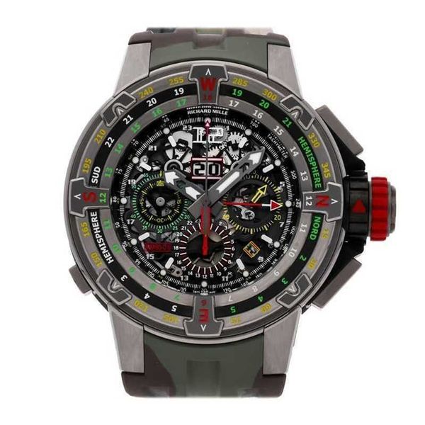 Bewegung Richarmilles Uhr Rm60-01 Sport mechanische Uhr Schweizer Automatik Rm60 Flyback 50mm Orologio L