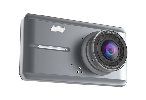 Автомобильный видеорегистратор с сенсорным экраном 4,5 дюйма, Full HD 1080P, двойной объектив, передняя камера для автомобиля и камера заднего вида, широкий угол обзора 170 градусов, HK108