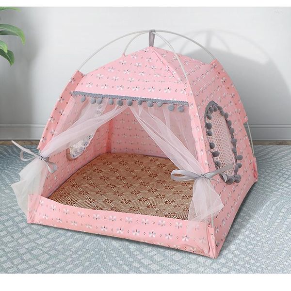 Canili Tenda per gatti Letto Prodotti per animali Il generale Teepee Amaca accogliente chiusa con pavimenti Accessori per cani di piccola taglia