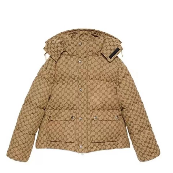 2023 Mens jaqueta com capuz para baixo roupas outwear blusão jaquetas puffer homens inverno impressão parka carta quente mulheres marca casal rua aokx