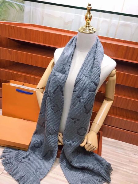 Novos lenços de luxo designer cachecol pashmina para lã cachecóis quentes moda clássico feminino cachecóis e homens envolve lã caxemira longo xale 174609