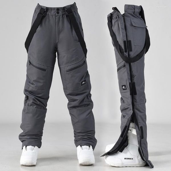 Pantaloni da sci 2023 Montagna Cotone Snowboard Tuta da donna Sport all'aria aperta Pantaloni da uomo Antivento Donna Abbigliamento impermeabile da neve