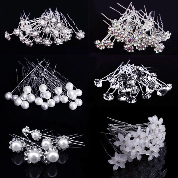 Accessori per capelli da sposa per matrimoni per pinne di pinne di rina forchette per donne peli di perle perletti regalo per la festa di gioielli