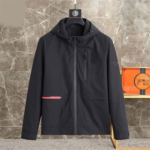 Tasarımcı Erkek Ceket Hoodies Windbreaker Bahar Sonbahar Windrunner Moda Kapşonlu Ceket Spor Rüzgar Dergisi Sıradan Fermuarı Siyah Mavi Kış Ceket Giyim M-3XL