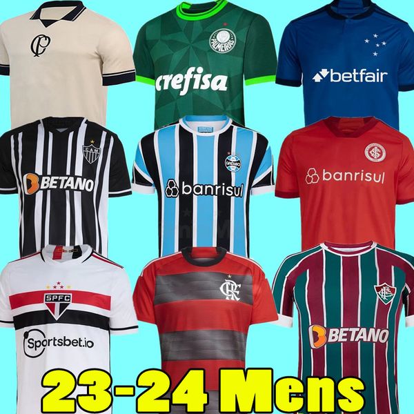 MARCELO Maglie da calcio 23 24 Kit Corinthian Flamengo SUAREZ Santos Palmeiras Atletico Mineiro Gremio Internacional SAO PAULO Maglia Fluminense Cruzeiro Kit