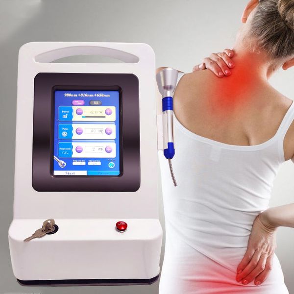 Laser dor nas costas equipamentos de fisioterapia estimulador muscular portátil 980nm 810nm diodo laser fisioterapia médica para alívio da dor corporal completa