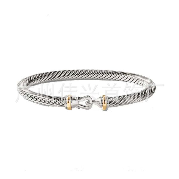 Designer DY Bracciale Top di lusso con filo intrecciato lavorato a maglia Separazione dei colori Testa a gancio in oro David Accessori gioielli moda Regalo romantico di San Valentino