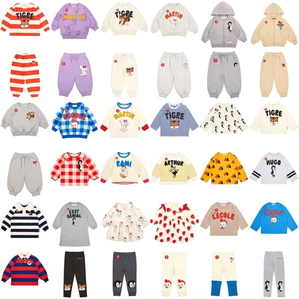 Комплекты одежды, комплект детского свитера, детские толстовки с длинными рукавами для девочек, детская одежда, осень 2023, корейский Bebe Little Boys 230914