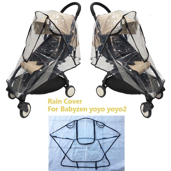 Kinderwagen Teile Zubehör Sicherheit EVA Materi Baby Auto Rincoat Regen Abdeckung Wasserdicht für Babyzen Yoyo Yoyo2 Yoya 230914