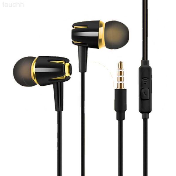 Handy-Kopfhörer, universell, kabelgebunden, 3,5 mm, Stereo-In-Ear-Kopfhörer mit Geräuschunterdrückung, Telefon-Headset mit Mikrofon für Android-Telefon, PC, Musikanruf-Zubehör L230914