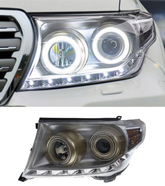 Toyota için Araba Işığı 2007-20 15 Far Montajı Land Cruiser Modifiye LED Günlük Çalışma Işık Akışı Dönüş Sinyali