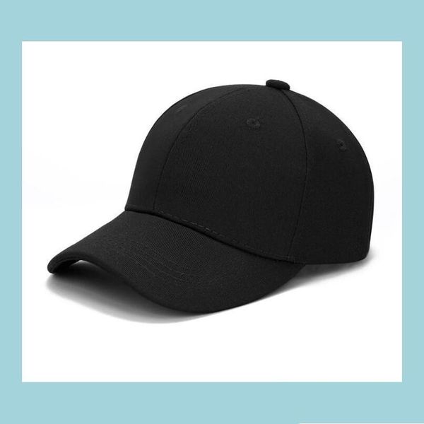 Snapbacks Snapbacks Baseball Cap Klassisch Verstellbar Einfarbig Hut Männer Frauen Farbe Schwarz Drop Lieferung Sport Im Freien Sportlich Outdoor Acc Dhf3G