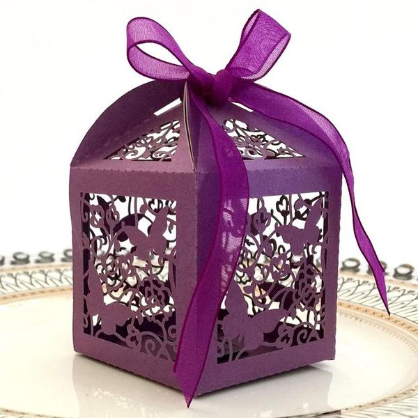 50 Stück weiße, rosafarbene Hochzeitsboxen, Geschenkbox, lasergeschnittene Liebesherzen, Hochzeitssüßigkeitsboxen, Gefälligkeiten und Geschenke, Partydekorationen, 180 l
