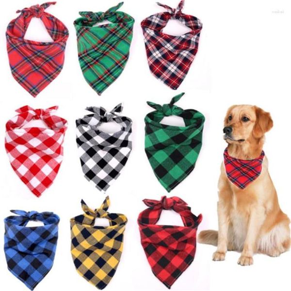 Abbigliamento per cani Accessori per animali domestici Sciarpa con bavaglino per cani classica Triangolo regolabile con bandana lavabile per cuccioli di gatti di piccole e medie dimensioni