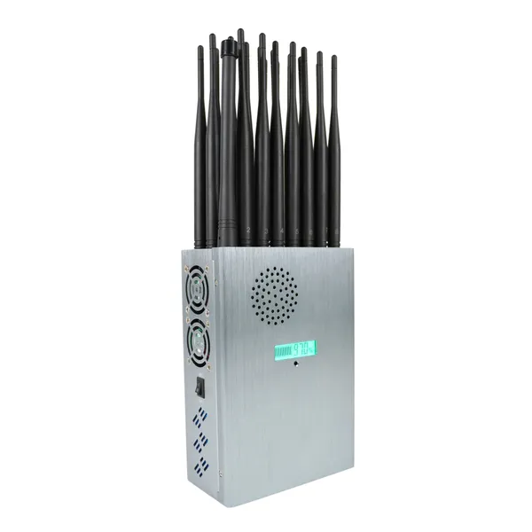 Detector de sinal de telefone celular portátil com 24 antenas 5G com tampa de nylon, escudo 2G 3G 4G 5G Wi-Fi GPS UHF VHF, 24W, distância de trabalho de até 25m