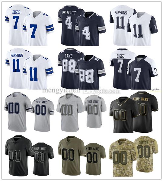 2023 Maglie da calcio 8 Troy Aikman 12 Roger Staubach 21 Deion Sanders 22 Emmitt Smith 33 Tony Dorsett 88 Michael Irvin 54 R.White 21 Ezekiel Elliott 4 Dak Prescott