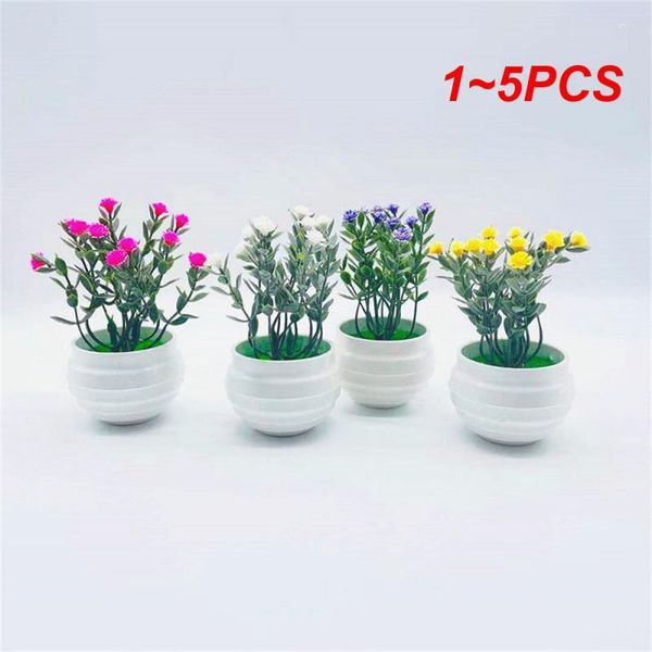 Flores decorativas 1-5pcs simulado bonsai plantas suculentas enfeites de mesa simulação mini alta qualidade