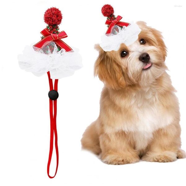 Cão vestuário animal de estimação chapéu adorável engraçado macio confortável traje de natal acessório para cães gatos presente ano festa cosplay