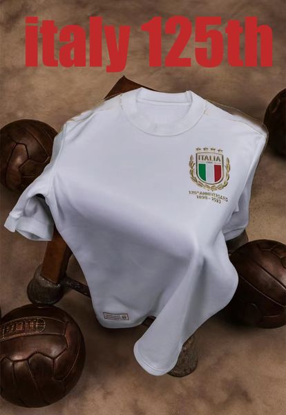 2023 İtalya 125 Yıllık Yıldönümü Futbol Formaları Italia 23 24 Maglie Da Calcio Verratti Chiesa Gnonto Futbol Gömlek Lorenzo Pinamonti Politano 125th