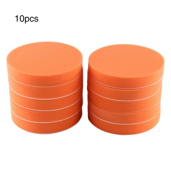 10-teiliges Set 6 150 mm Auto-Polierpads, Schwamm, Polieren, Polieren, Wachspad-Set, Werkzeug für Autopolierer, Puffer, Orange, Autopflege, 308L