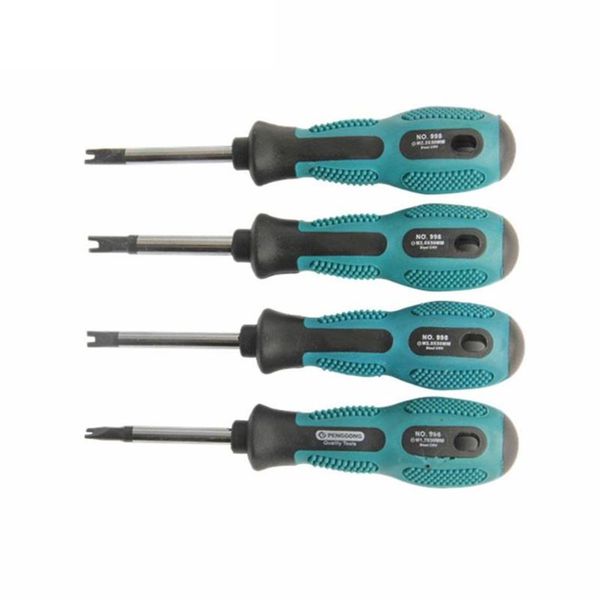 Utensili manuali 4 pezzi Set di cacciaviti Punte a forcella a U Cacciavite a taglio magnetico Strumento multifunzione per riparazioni domestiche279Z