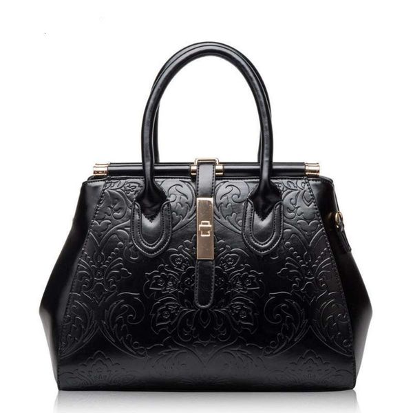 HBP Modische Damentaschen, echtes Leder, elegante Handtasche, chinesischer Stil, vielseitige Umhängetasche