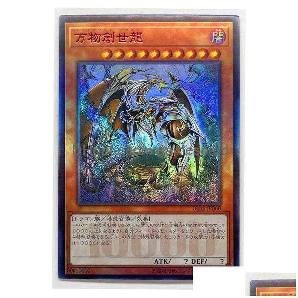 Yu Gi Oh Giapponese Ten Thousand Dragon Fai da te Giocattoli Hobby Hobby Collezionismo Game Collection Carte G220311 Consegna di goccia Dhnol