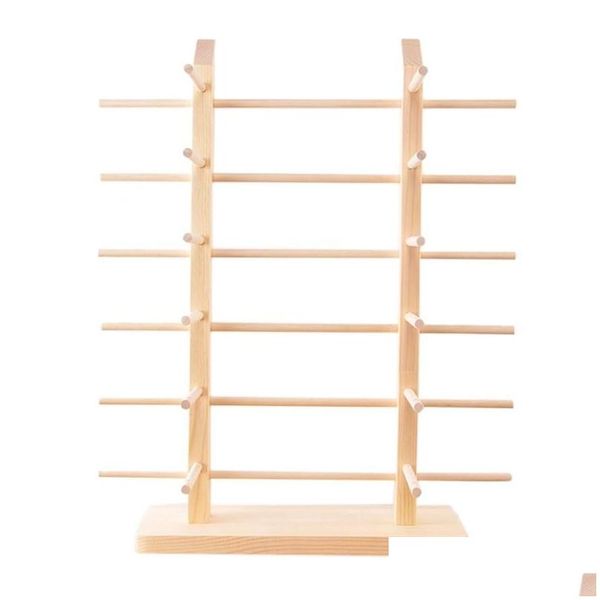 Schmuckbeutel Taschen MTI Schichten Holz Sonnenbrille Display Rack Regal Brillen Show Stand Halter für Paare Brillen Showcase Drop Lieferung Dhmdz