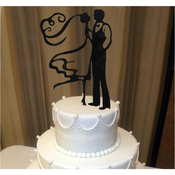 Acrílico a noiva noivo engraçado decorações de bolo de casamento personalizado decoração topper oh011 94jt52905