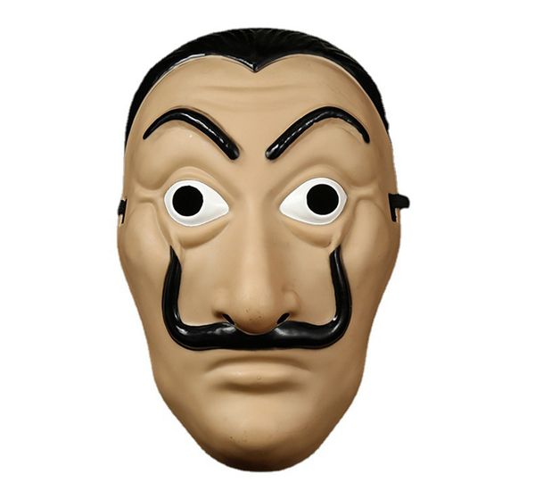 La Casa De Salvador Dali Maschera Cosplay Soldi Rapina Maschere di plastica Festa di Halloween Maschere per costumi unisex Forniture