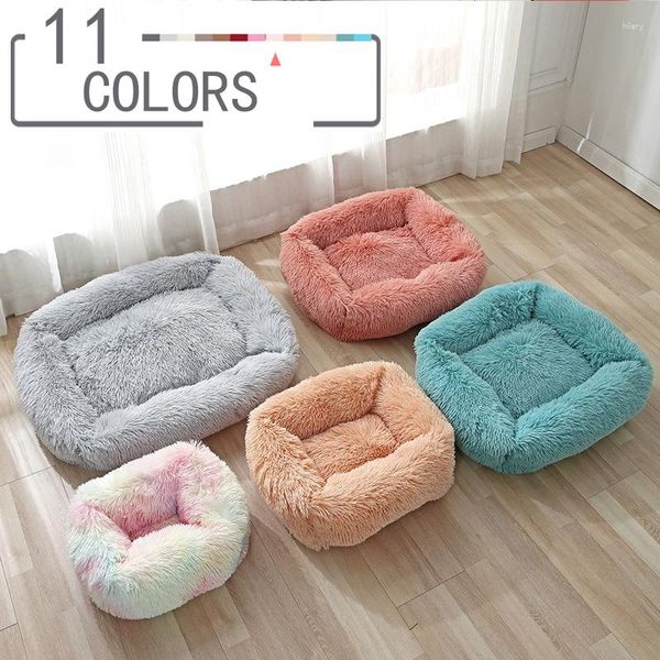 Canili Super Soft Cuccia per cani Tappetino per gatti in peluche Nido per gatti per cani di grossa taglia Labrador Cuscino rotondo Forniture per animali domestici