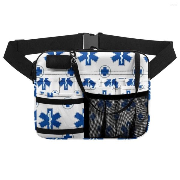 Hüfttaschen EMT EMS Sanitäter Muster Weiche Doppelschicht Innentasche WaistPack Bequemer Griff Arbeitstasche Umhängetasche DIY