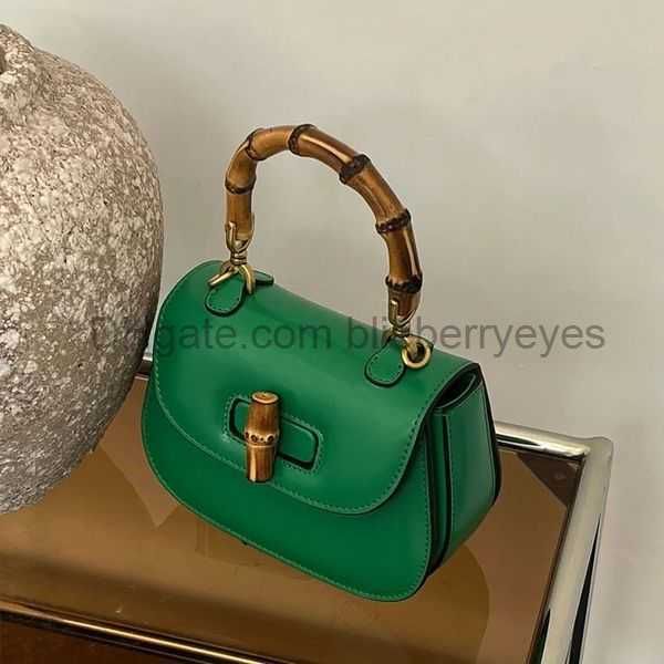 Totes borsa firmata prodotto famoso di lusso la borsa tote tracolla in pelle di alta qualità da donna manico in bambù con nodo borse a tracolla ad alto senso23blieberryeyes