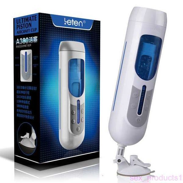 Leten A380 Automatischer männlicher Masturbator, USB wiederaufladbar, männlich, freihändig, Masturbatoren, Teleskop-Vagina, Sexmaschine, Sexspielzeug für Erwachsene