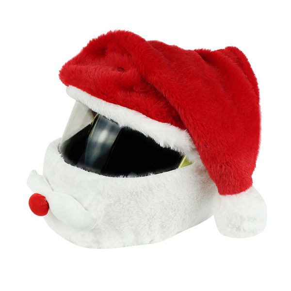 Новый велосипедный шлем Санта-Клауса, рождественский мотоциклетный шлем, анфас, безопасная шапка Санта-Клауса, гоночная кепка, рождественский декор 916