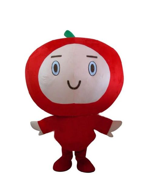 Fantasia de mascote de maçã vermelha fantasia personalizada kits de anime mascote fantasia de carnaval