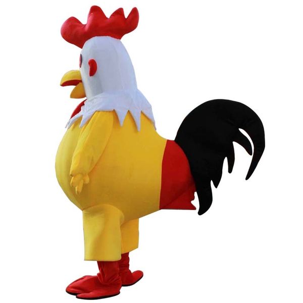 Hahn-Maskottchen-Kostüm, Hahn-Kostüm, Halloween, Karneval, Weihnachten, Party, lustiges Tier, Huhn, Maskottchen, Kleidung, Erwachsenengröße