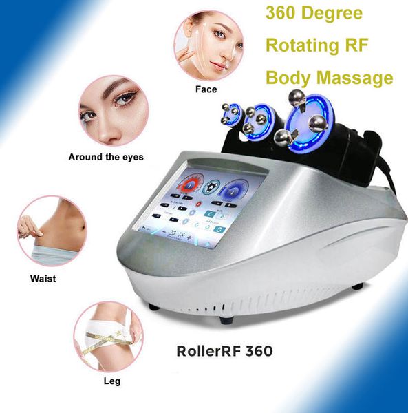 Equipamento portátil de escultura de músculo gordo, dreno de radiofrequência, máquina rotativa 360 de rf, dispositivo de levantamento facial, emagrecimento corporal rf com led