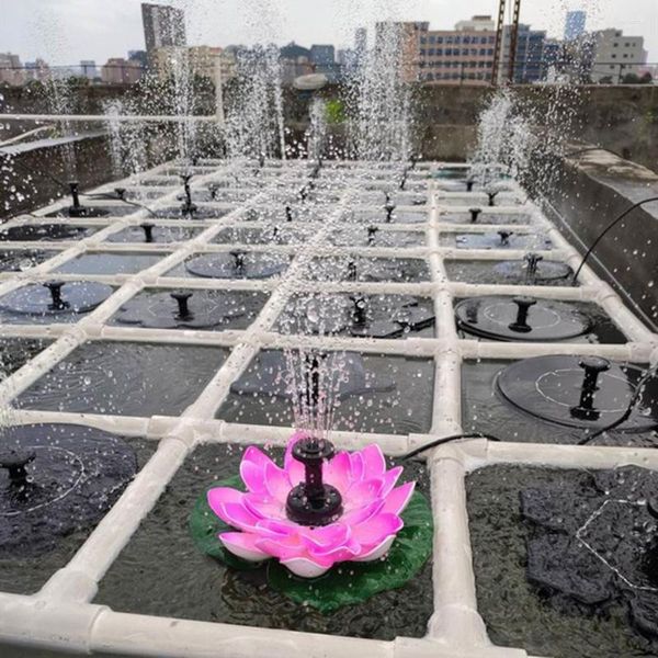 Gartendekorationen Wasserbrunnen Schwimmpumpe Feature Pool Vogelbad Teich im Freien Erhöhen Sie die Luftfeuchtigkeit Solarenergieeinsparung