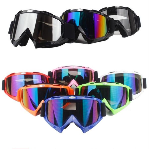 Engrenagens de proteção da motocicleta flexível cruz capacete máscara facial óculos motocross atv bicicleta sujeira utv óculos engrenagem244a
