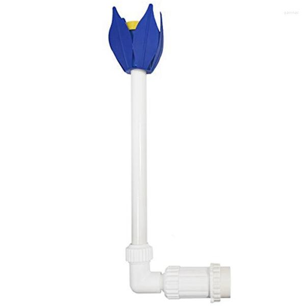 Decorazioni da giardino 1 pezzo Fontana per piscina Spruzzo a cascata regolabile Ugello a forma di loto Sprinkler in plastica